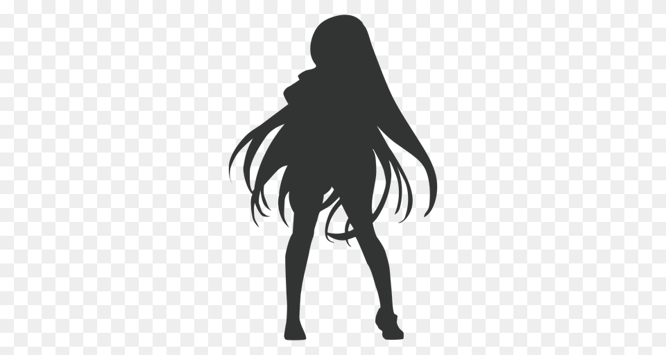 Anime Girl, Silhouette, Baby, Person Png Image