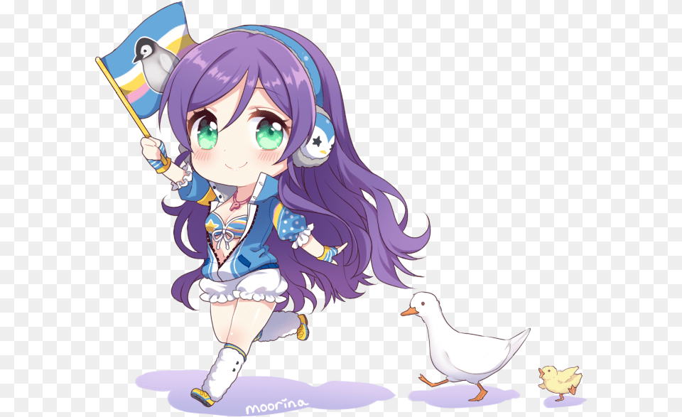 Anime Girl Beautiful And Chibi Image Love Live Nozomi Chibi, Book, Comics, Publication, Baby Free Png