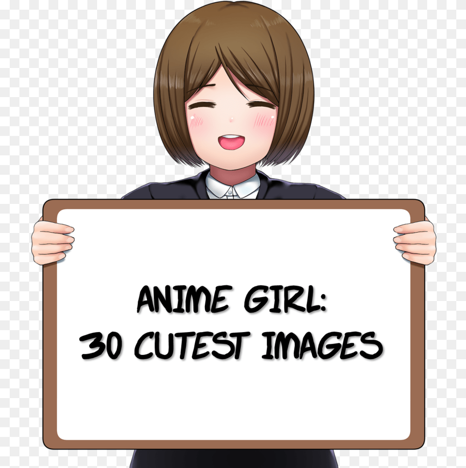 Anime Girl Cute Adorable Cute Anime Girl, Person, Book, Comics, Face Png Image