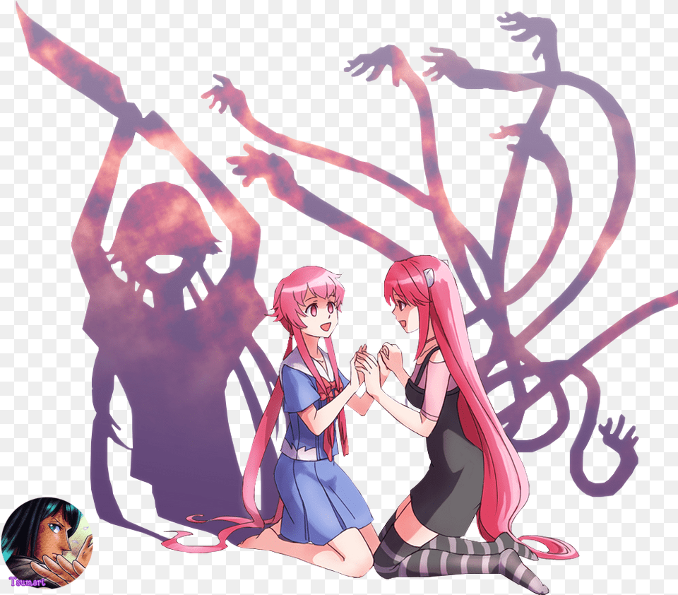 Anime Girl Elfen Lied And Kawaii Image, Book, Comics, Publication, Adult Png
