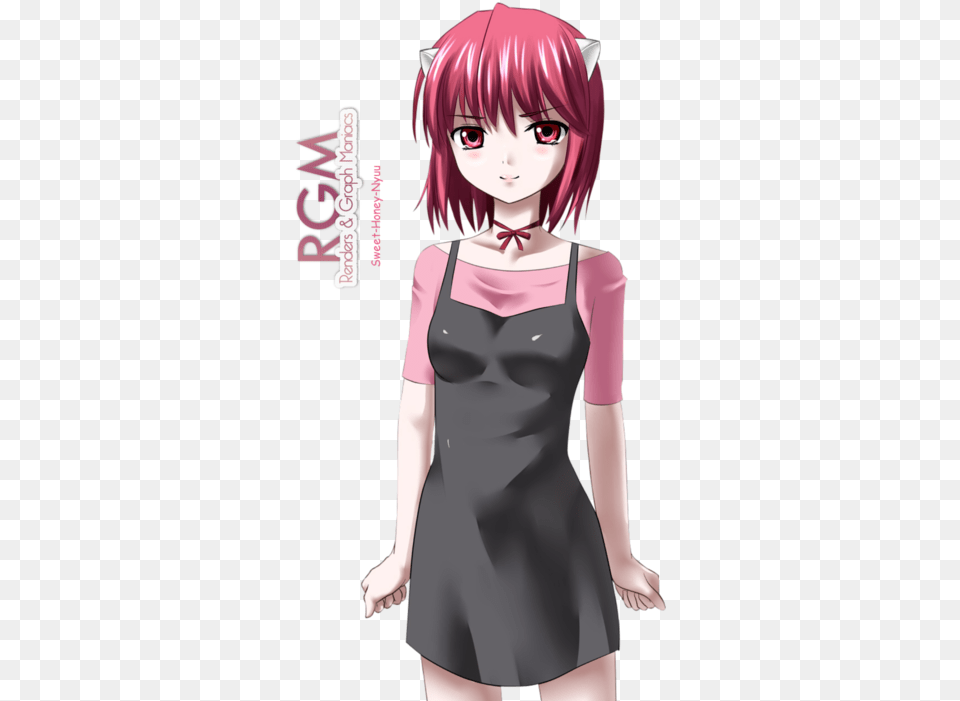 Anime Girl Elfen Lied And Lucy Nyu Elfen Lied, Adult, Publication, Person, Female Png Image