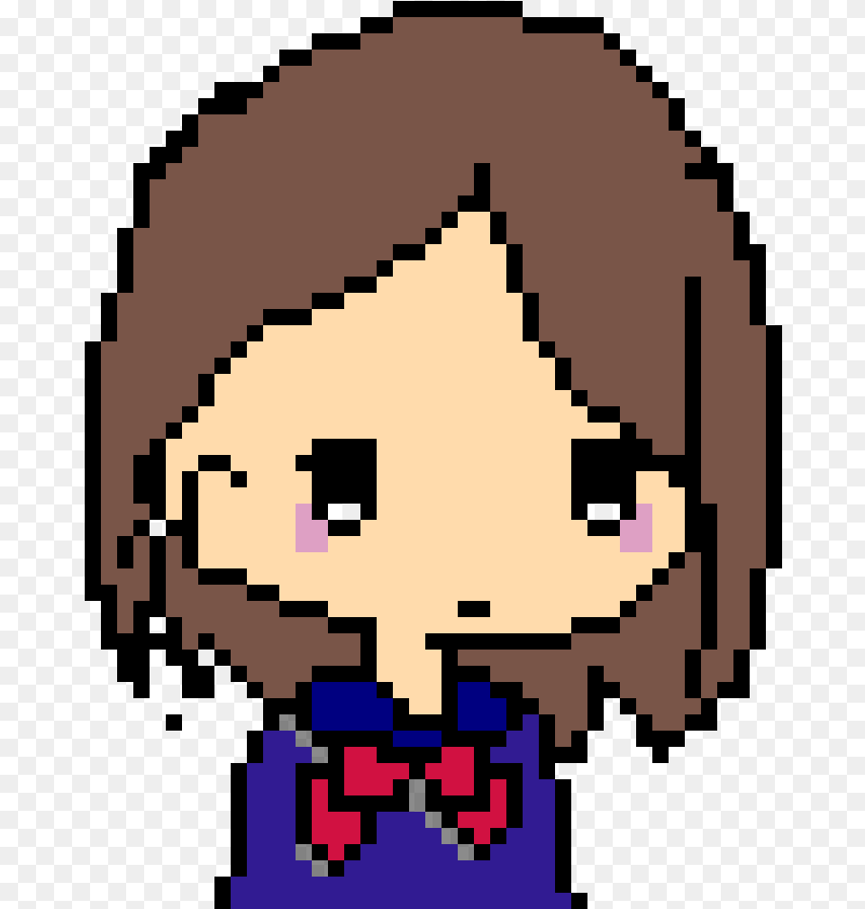 Anime Girl Face Anime Girl Epic Face Pixel Art Wolf Pixel Art Minecraft, Formal Wear, Accessories, Tie Free Transparent Png