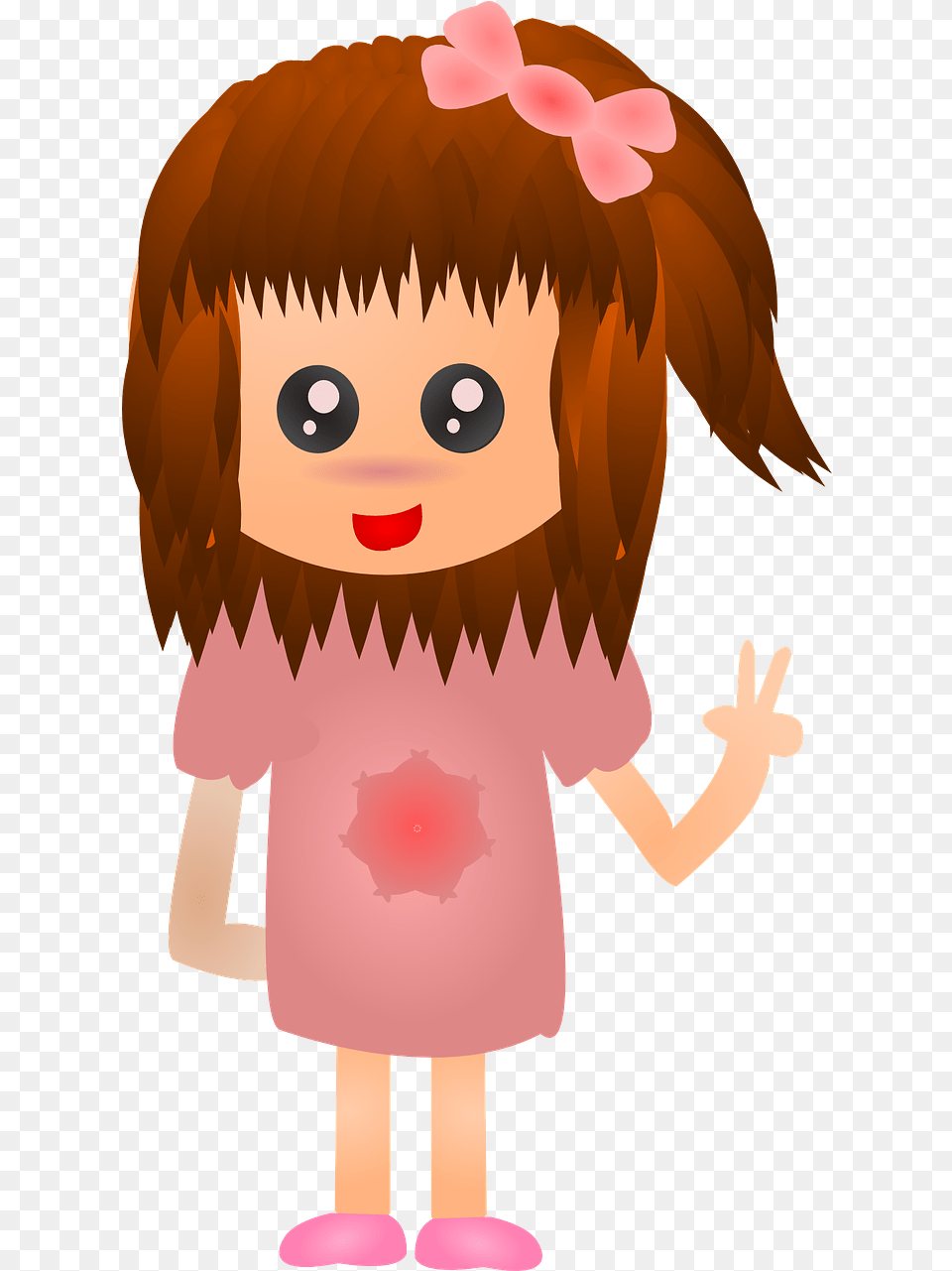 Anime Girl Female Vector Graphic On Pixabay Animasi Gambar Orang Perempuan, Doll, Toy, Baby, Person Png