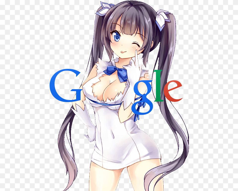 Anime Girl Google Logo, Book, Comics, Publication, Adult Png Image