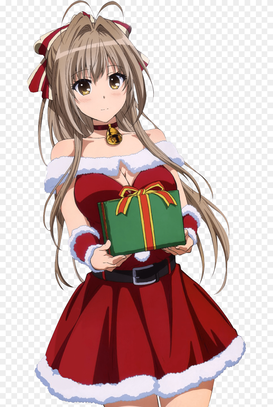 Anime Girl In Santa Suit Sexy Anime Girls, Book, Comics, Publication, Child Free Png Download