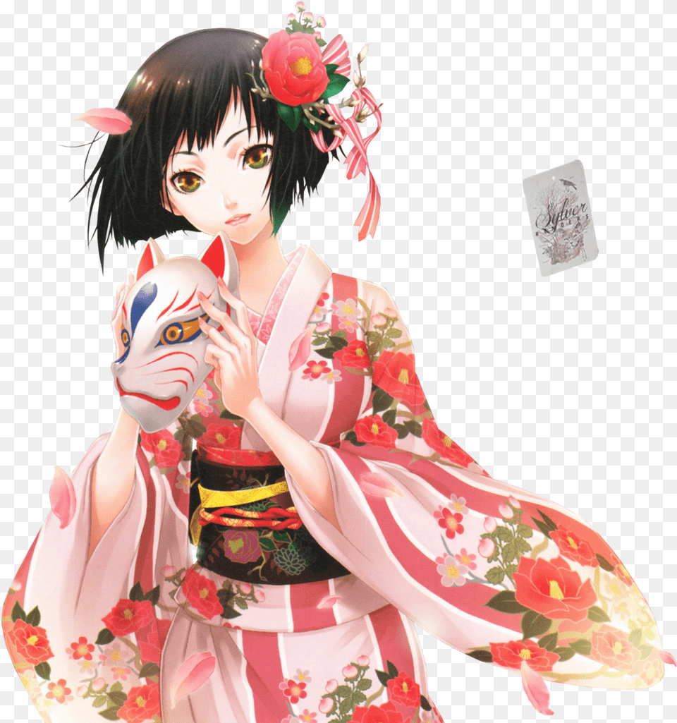 Anime Girl Kimono Render, Adult, Robe, Person, Gown Free Png Download