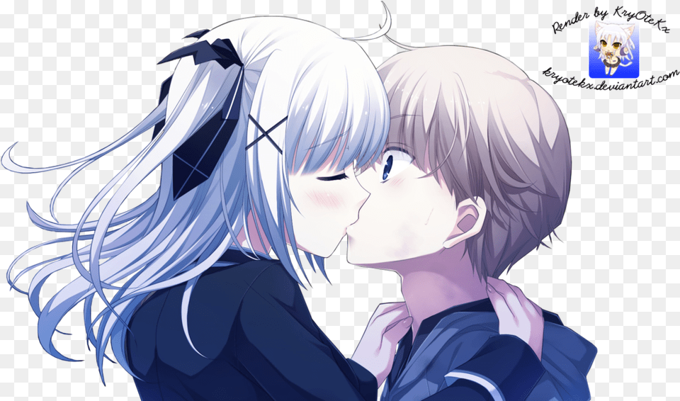 Anime Girl Kiss Anime Couple Kiss, Adult, Publication, Person, Female Free Transparent Png