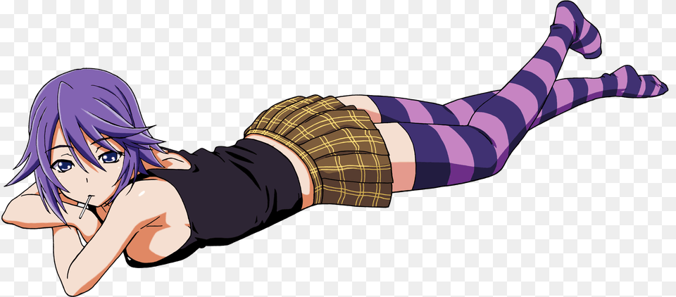 Anime Girl Laying Down, Book, Comics, Publication, Person Png