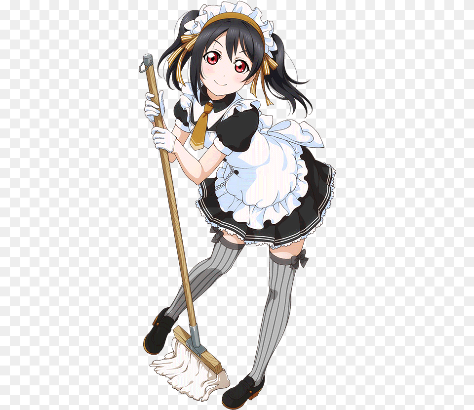 Anime Girl Maid Outfit, Book, Cleaning, Comics, Publication Free Png Download