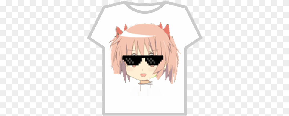 Anime Girl Meme Transparent Roblox Cartoon, Clothing, T-shirt, Baby, Book Free Png Download
