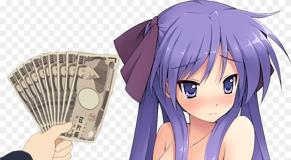 Anime Girl Money, Publication, Book, Comics, Adult Free Png Download