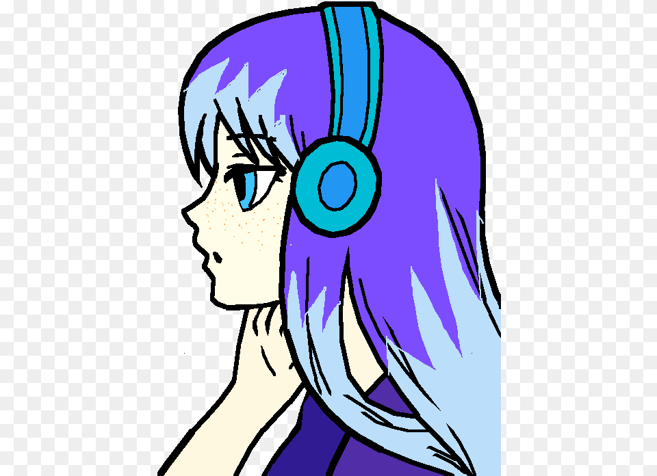 Anime Girl Not Colored, Book, Comics, Publication, Adult Free Png