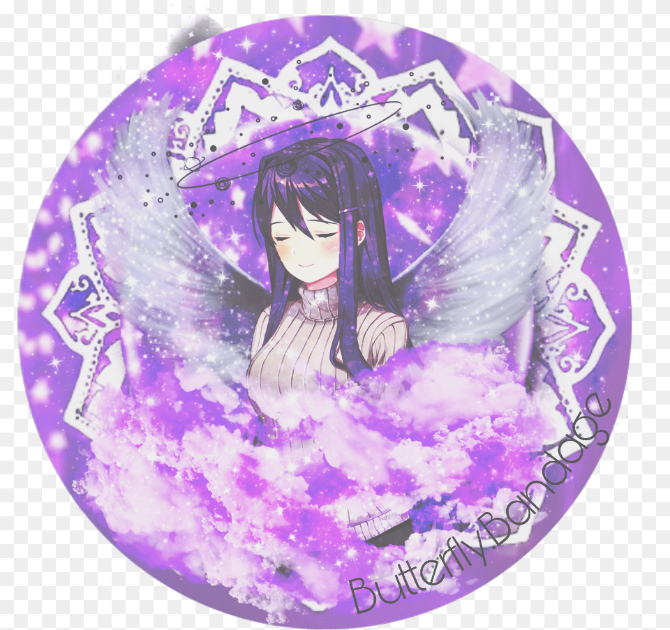 Anime Girl Pastel Icon Gambarku Purple Anime Icons, Book, Comics, Publication, Person Png