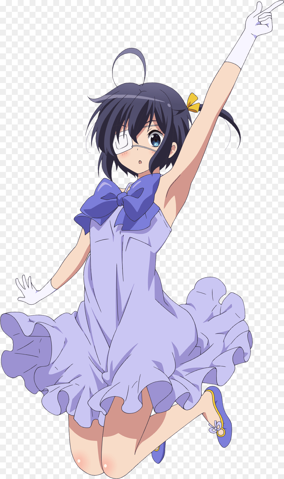 Anime Girl Pointing Upwards Clipart Anime Girl Pointing, Book, Comics, Publication, Person Free Png Download