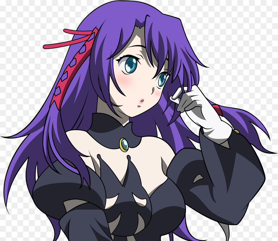 Anime Girl Purple Hair Blue Eyes, Book, Comics, Publication, Baby Free Png Download