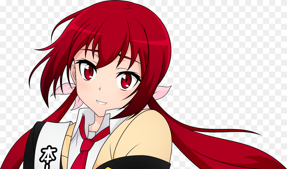 Anime Girl Red Hair, Adult, Publication, Person, Female Free Png