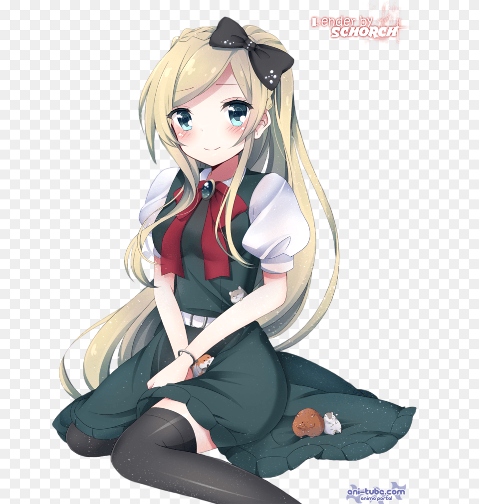 Anime Girl Render By Schorch2812 D7j5meo Danganronpa V2 Sonia, Book, Comics, Publication, Manga Png