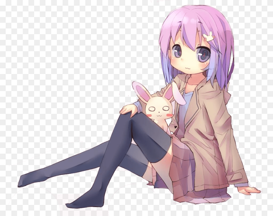 Anime Girl Transparent Background, Publication, Book, Comics, Adult Free Png