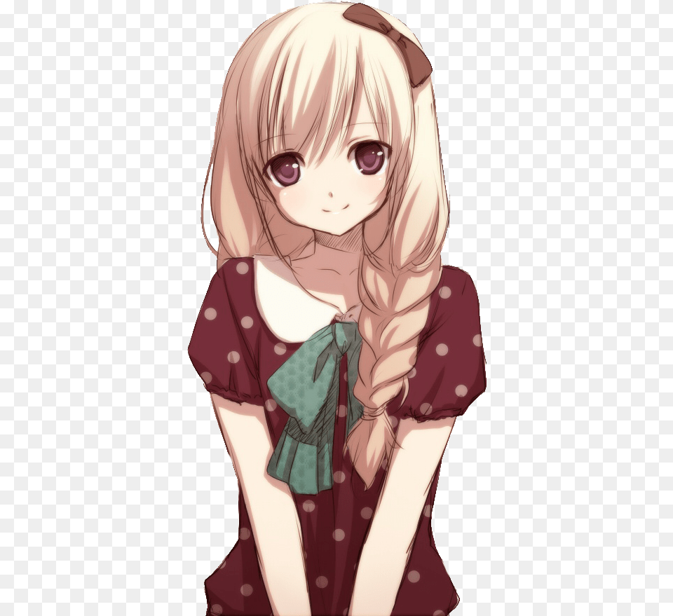 Anime Girl Image Cute Manga Girls, Book, Clothing, Comics, Dress Free Transparent Png