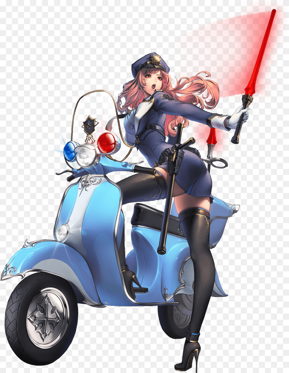 Anime Girl Police Police Anime Girl, Adult, Publication, Person, Woman Free Transparent Png
