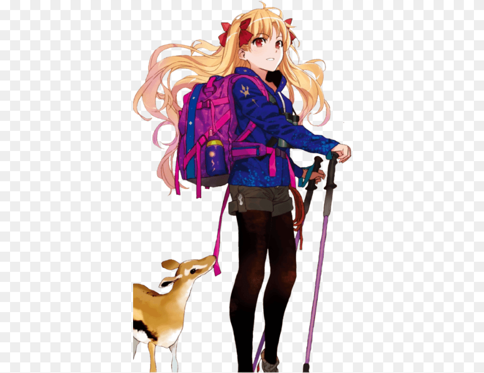 Anime Girl Tumblr Ereshkigal Fgo Casual Clothes, Adult, Person, Female, Woman Free Png Download