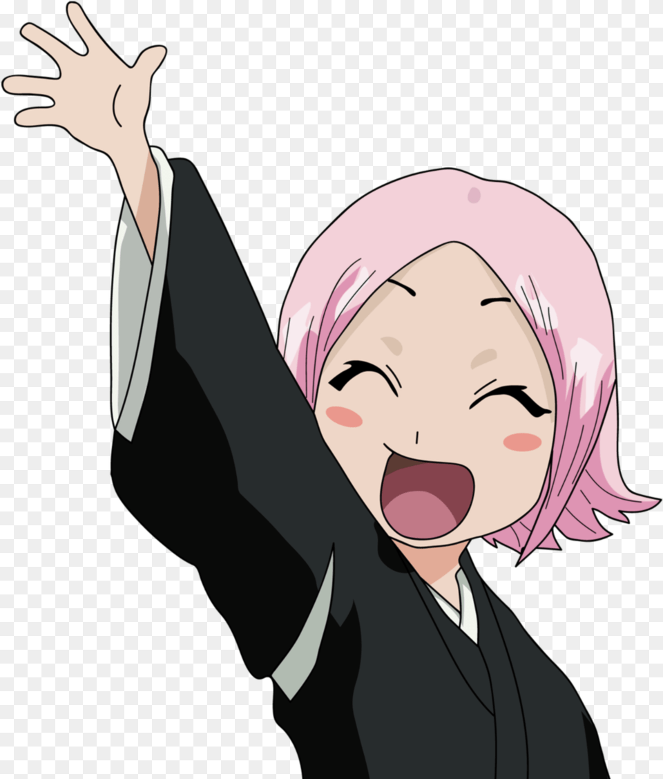 Anime Girl Waving, Book, Publication, Comics, Adult Free Png Download
