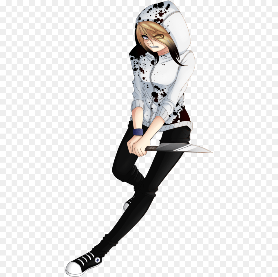 Anime Girl With A Knife, Weapon, Book, Comics, Sword Free Png