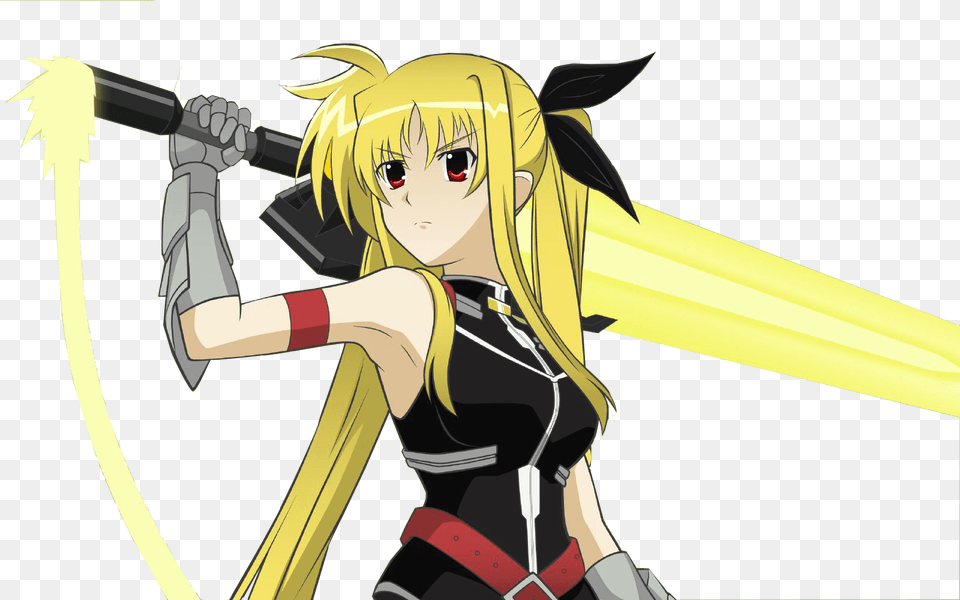 Anime Girl With Big Sword Anime Girl With A Big Sword, Book, Comics, Publication, Baby Free Png Download