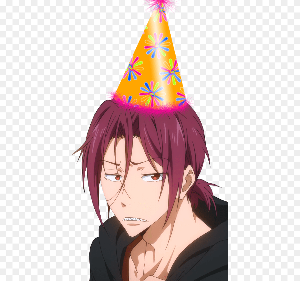 Anime Girl With Birthday Hat, Clothing, Adult, Female, Person Png