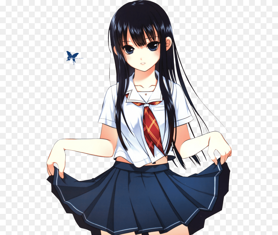 Anime Girl With Black Hair Pictures Images And Photos Anime Black Hair, Adult, Publication, Person, Woman Png Image