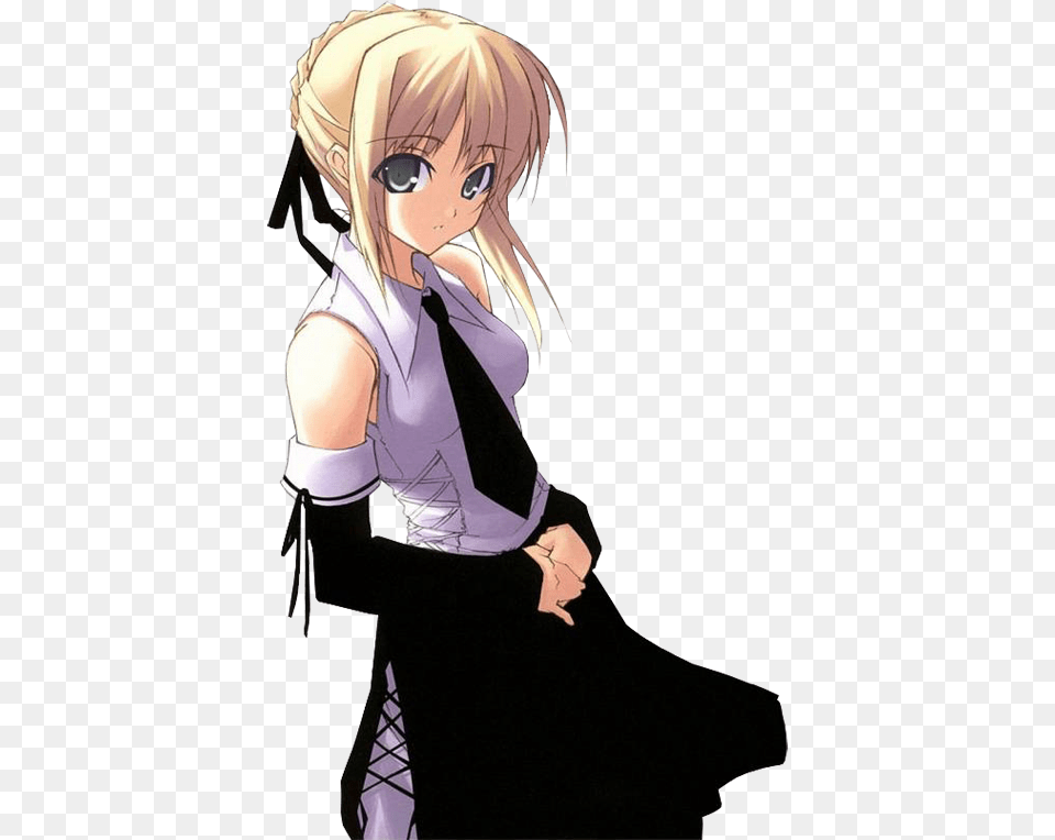 Anime Girl With Blonde Hair And Gray Eyes, Woman, Person, Female, Comics Free Png