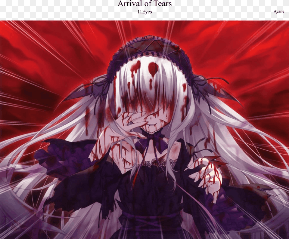 Anime Girl With Blood, Publication, Book, Comics, Adult Png Image