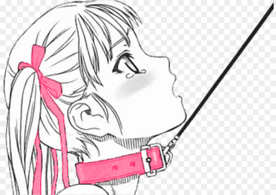 Anime Girl With Collar, Book, Comics, Publication, Adult Free Transparent Png
