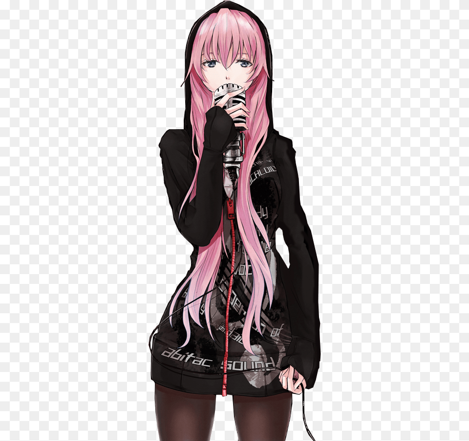 Anime Girl With Pink Hair Badass, Book, Comics, Publication, Adult Free Png