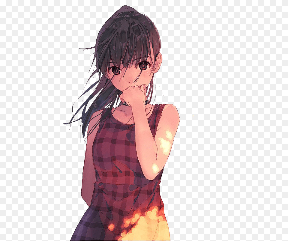 Anime Girl With Ponytail, Teen, Publication, Person, Female Free Transparent Png