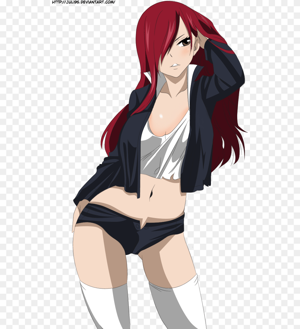 Anime Girls Images Anime Girls Sexy Erza Fairy Tail, Book, Comics, Publication, Adult Free Transparent Png