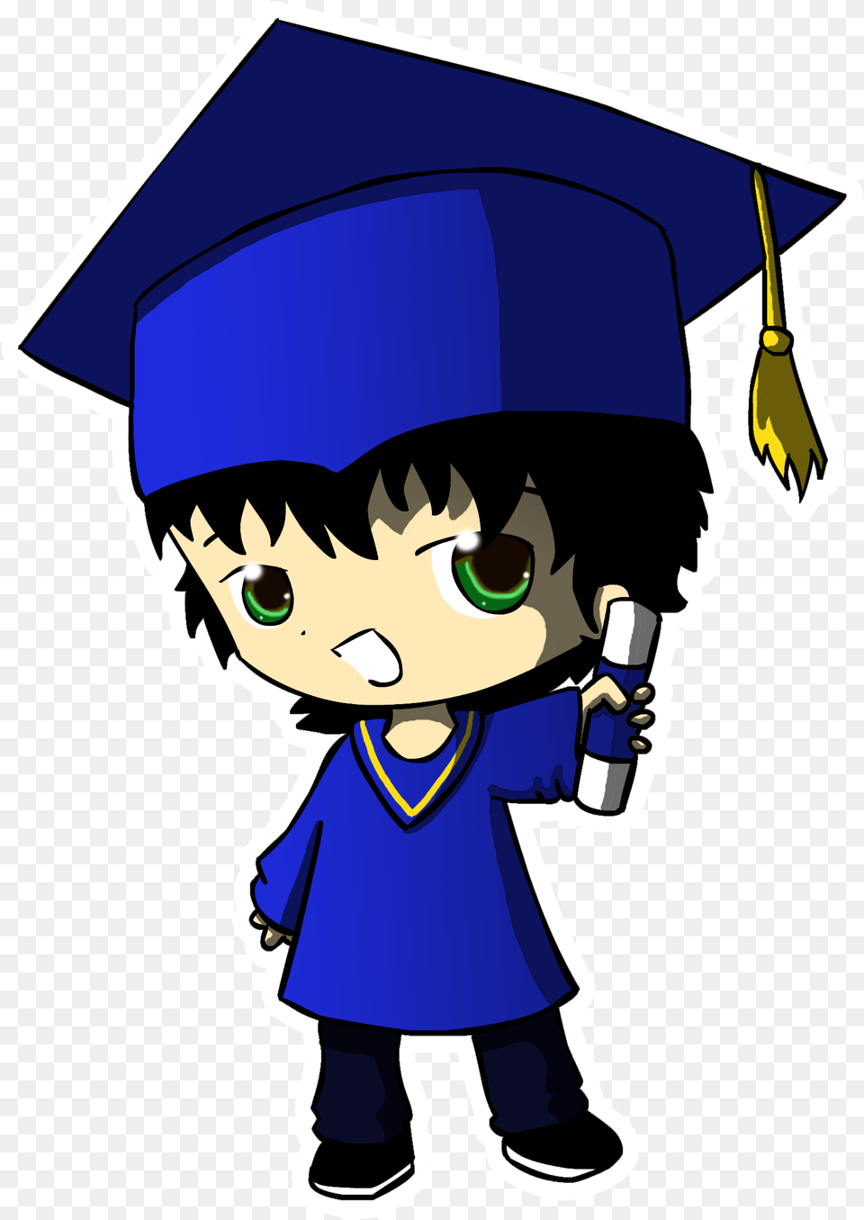 Anime Graduation Boy Anime Graduation, People, Person, Baby, Face Free Transparent Png