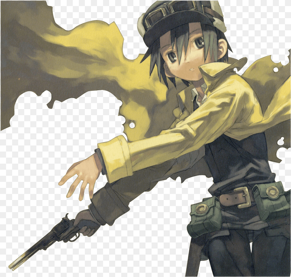 Anime Gun Thumbnail Kino No Tabi Art, Book, Comics, Publication, Person Png Image