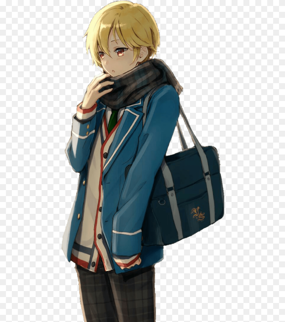 Anime Guy Blonde Hair Ugly Anime Boy With Blonde Hair, Accessories, Person, Handbag, Female Png Image