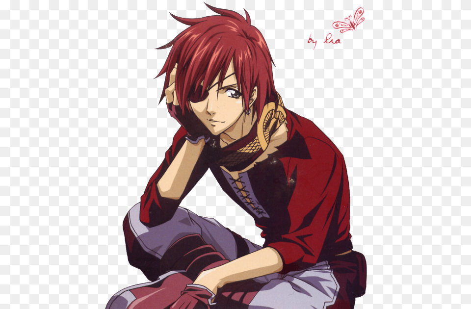 Anime Guy Red Hair Photo Lavi Bookman D Gray Man, Adult, Publication, Person, Female Free Png