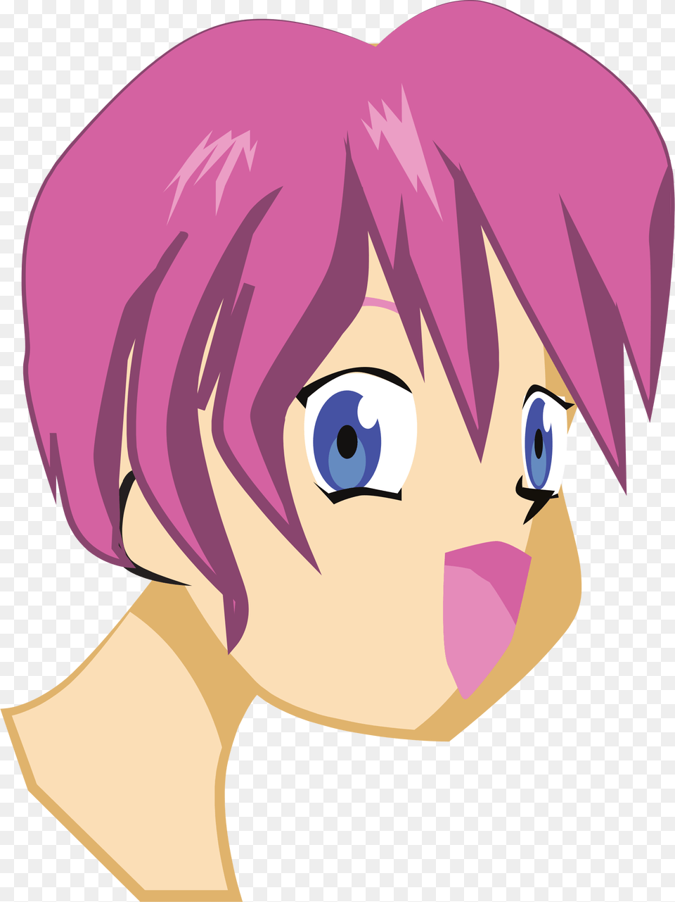 Anime Hair Happy Anime Boy, Book, Comics, Publication, Baby Free Png