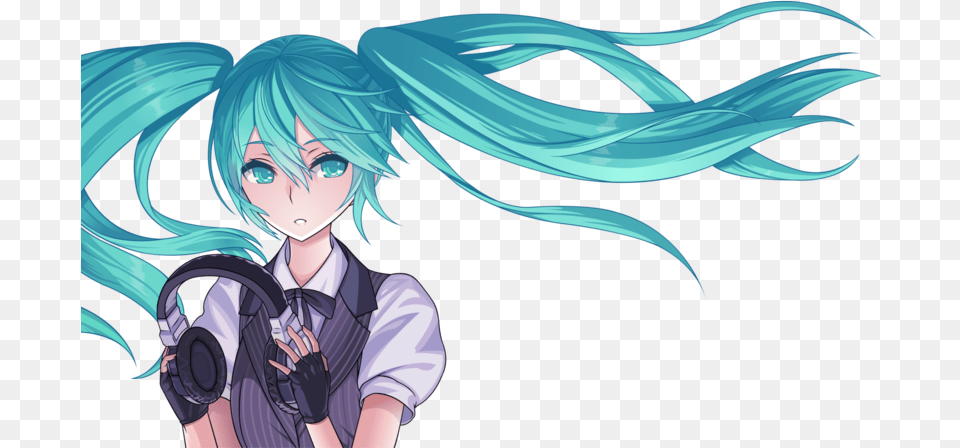 Anime Hatsune Miku 2d Transparent Hatsune Miku, Publication, Book, Comics, Adult Png