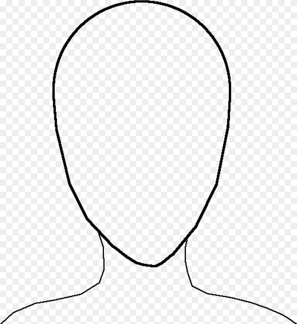 Anime Head Shape Background Anime Head, Gray Free Transparent Png