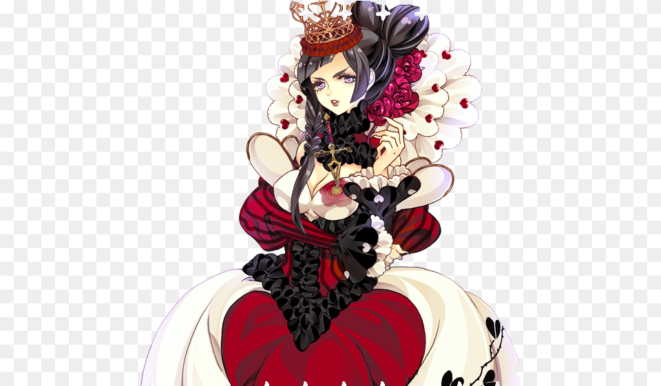 Anime Heart Red Queen Alice In Wonderland Anime, Publication, Book, Comics, Adult Free Png Download
