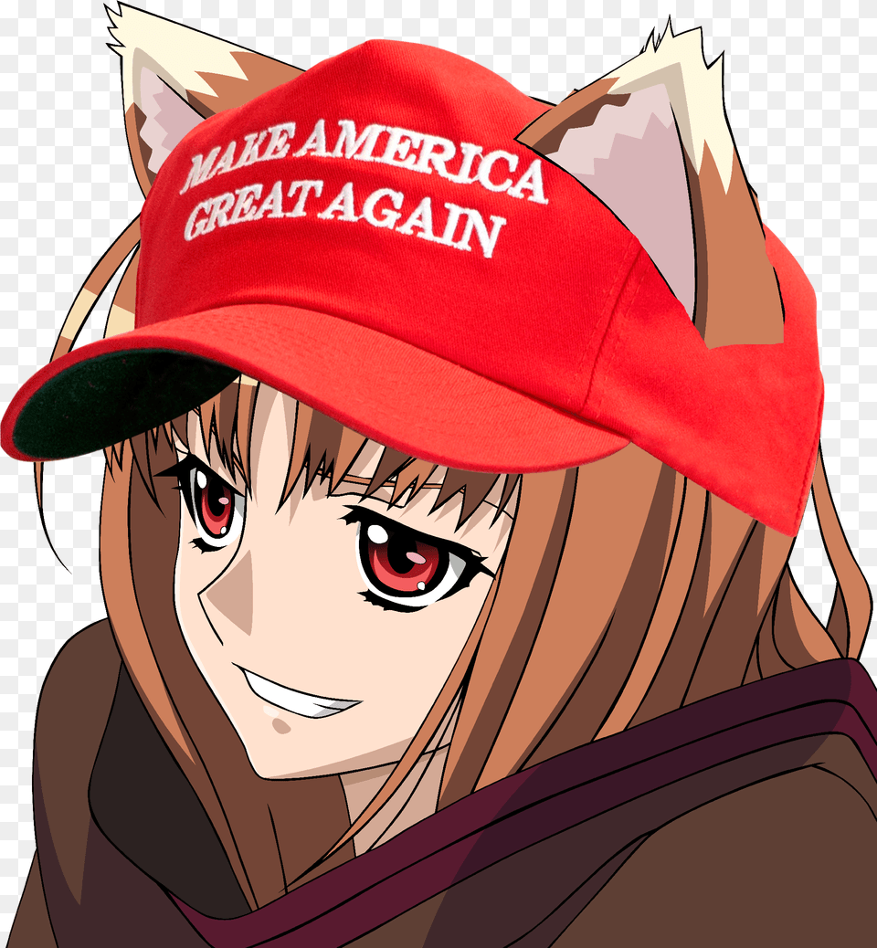 Anime Holo Spice And Wolf, Baseball Cap, Cap, Clothing, Hat Png Image