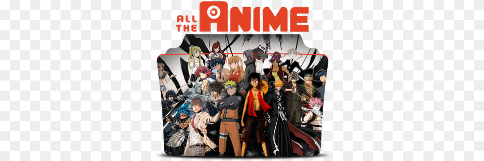 Anime Icon Folder V1 All Anime Folder Icon, Book, Publication, Comics, Adult Png