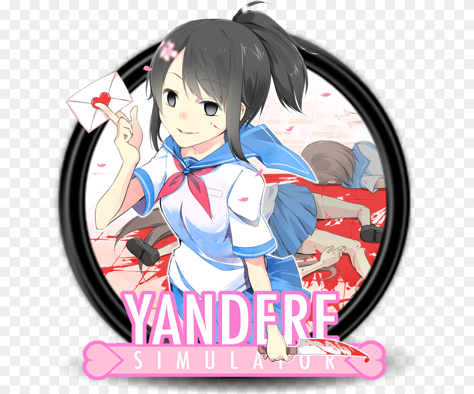 Anime Icon Yandere Simulator You Are A Mean One Yandere Chan, Book, Comics, Publication, Baby Png Image
