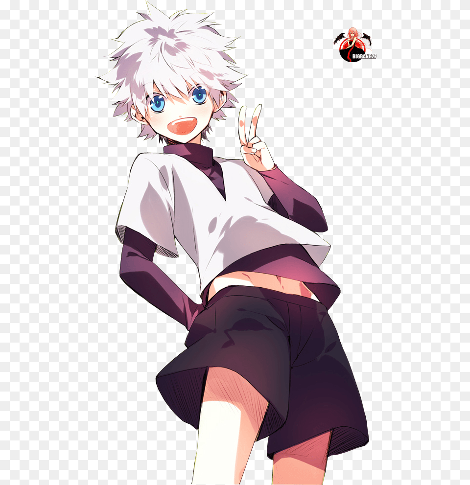 Anime Images Download Pngmartcom Killua, Publication, Book, Comics, Adult Free Transparent Png