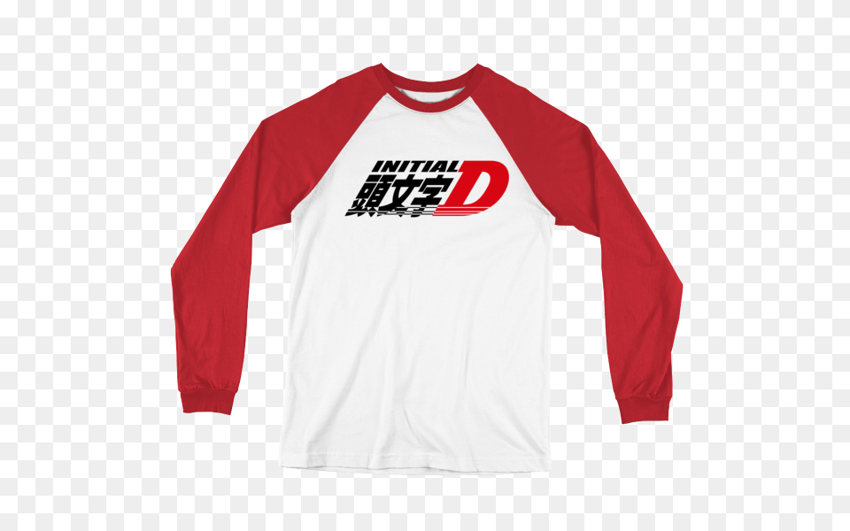 Anime Initial D Logo Japan Long Sleeve Baseball T Shirt Garage, Clothing, Long Sleeve Free Transparent Png
