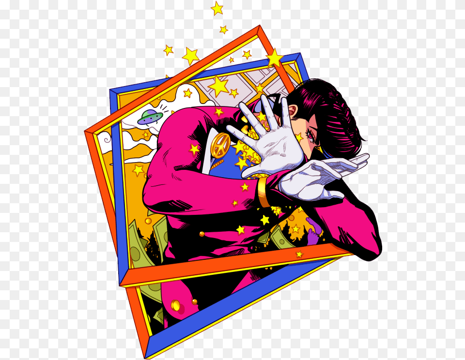 Anime Jojo Josuke Higashikata Fanart, Publication, Book, Comics, Adult Free Transparent Png